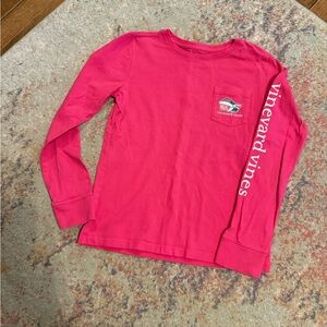 Vineyard Vines Kids Pink Long Sleeve Shirt